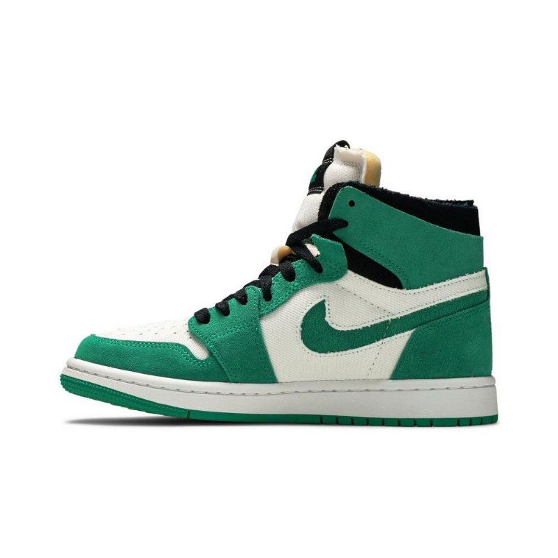 Dámské Boty Air Jordan 1 High Zoom Comfort Zelená Bílá Černá