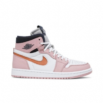 Dámské Boty Air Jordan 1 High Zoom Růžová Bílá Šedá Černá