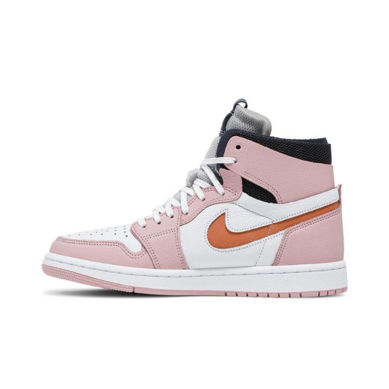 Dámské Boty Air Jordan 1 High Zoom Růžová Bílá Šedá Černá