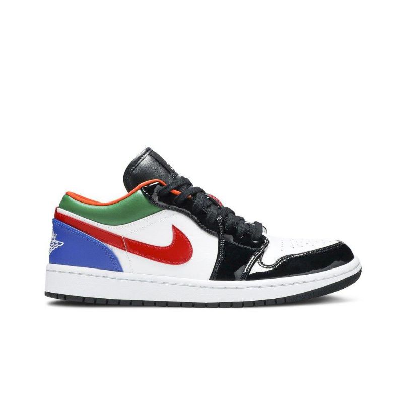 Dámské Boty Air Jordan 1 Low Bílý Černá Vícebarevná