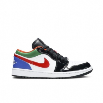 Dámské Boty Air Jordan 1 Low Bílý Černá Vícebarevná