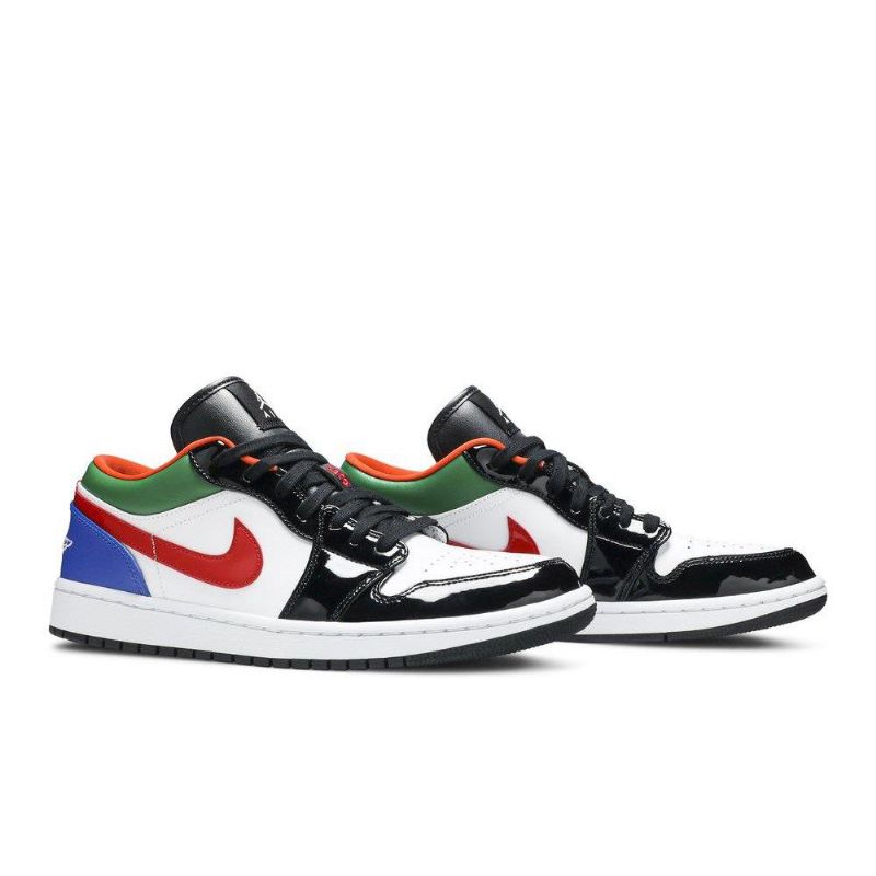 Dámské Boty Air Jordan 1 Low Bílý Černá Vícebarevná