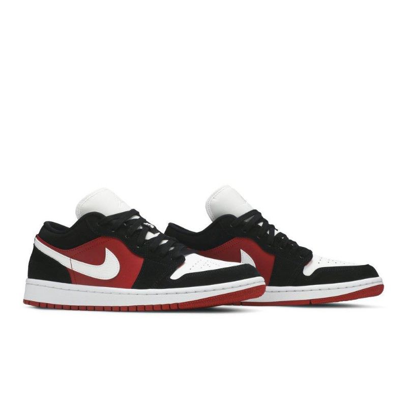 Dámské Boty Air Jordan 1 Low Bílý Červené Černá