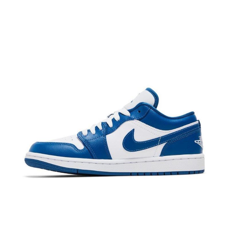 Dámské Boty Air Jordan 1 Low Bílý Modrý