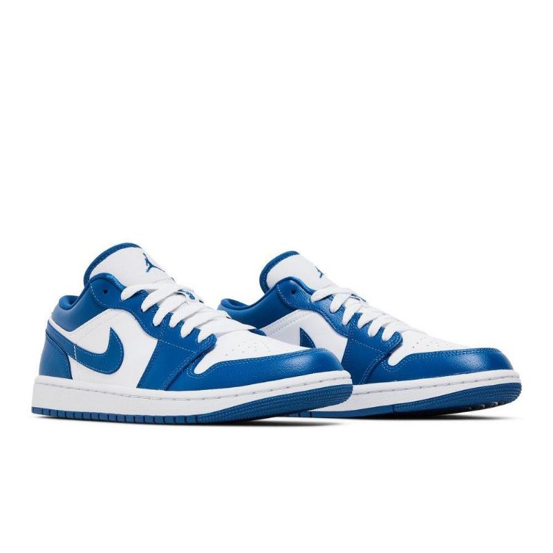 Dámské Boty Air Jordan 1 Low Bílý Modrý