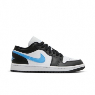 Dámské Boty Air Jordan 1 Low Černá Bílý Modrý