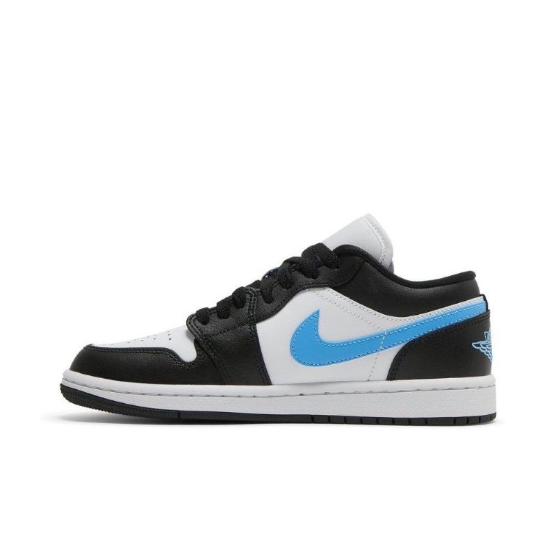 Dámské Boty Air Jordan 1 Low Černá Bílý Modrý