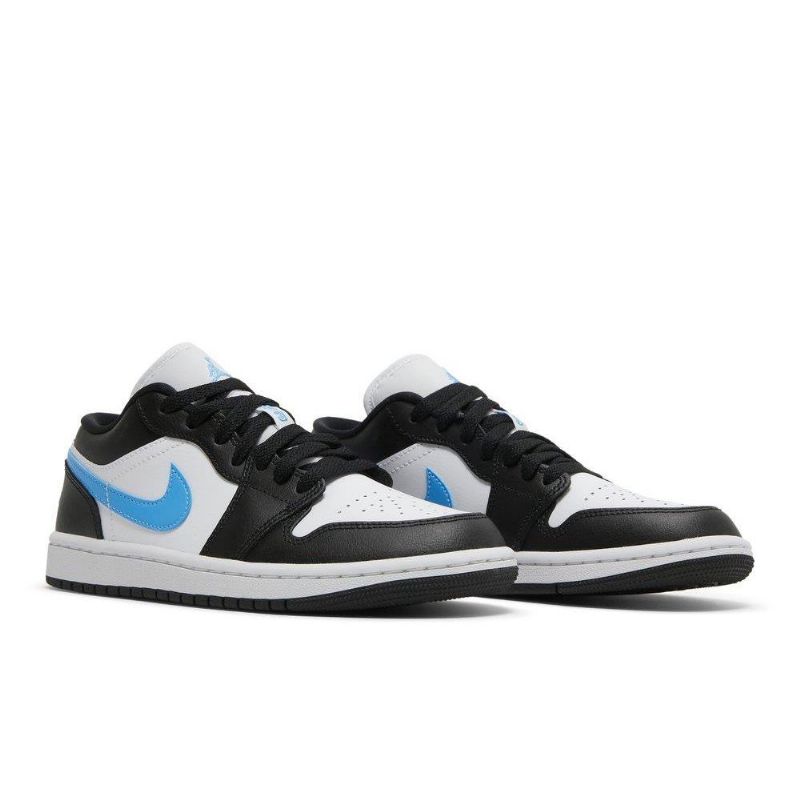 Dámské Boty Air Jordan 1 Low Černá Bílý Modrý