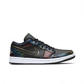 Dámské Boty Air Jordan 1 Low Černá Zlatý Vícebarevná