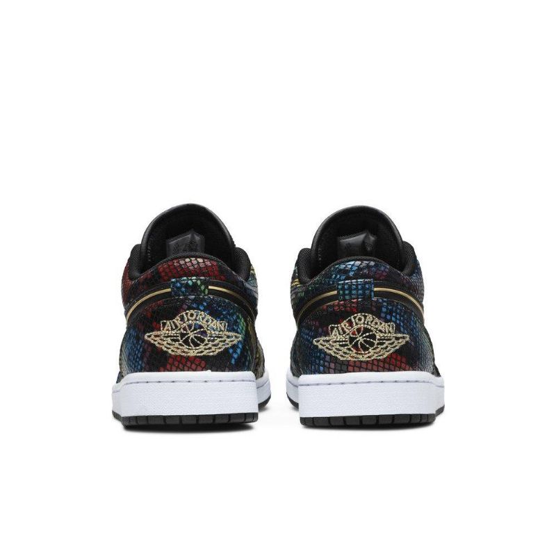 Dámské Boty Air Jordan 1 Low Černá Zlatý Vícebarevná