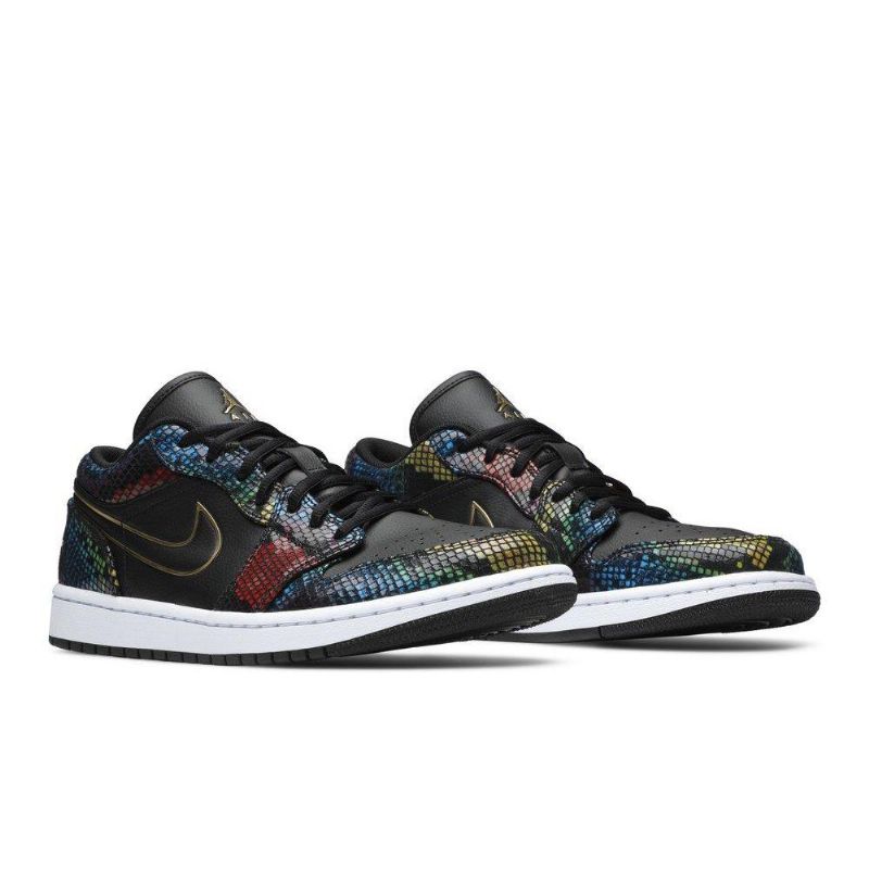Dámské Boty Air Jordan 1 Low Černá Zlatý Vícebarevná