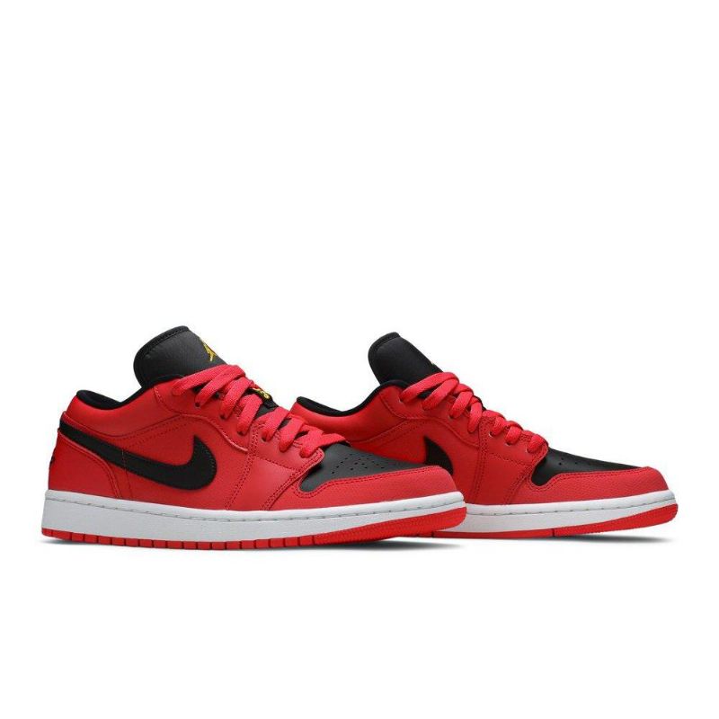 Dámské Boty Air Jordan 1 Low Červené Černá Bílý