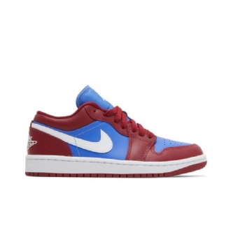 Dámské Boty Air Jordan 1 Low Červené Modrý Bílý