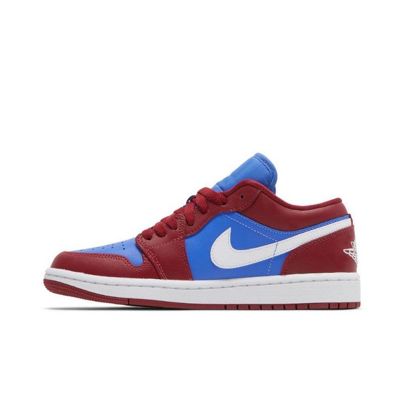 Dámské Boty Air Jordan 1 Low Červené Modrý Bílý
