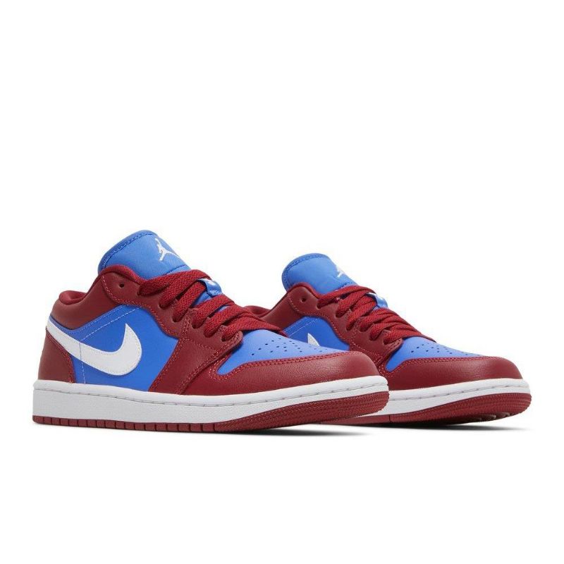 Dámské Boty Air Jordan 1 Low Červené Modrý Bílý