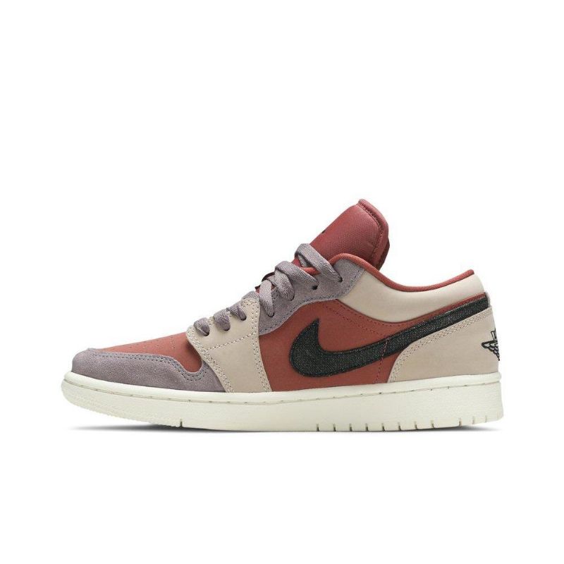 Dámské Boty Air Jordan 1 Low Hnědý Černá Béžová Šedá