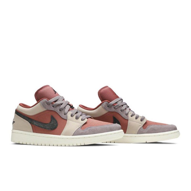 Dámské Boty Air Jordan 1 Low Hnědý Černá Béžová Šedá
