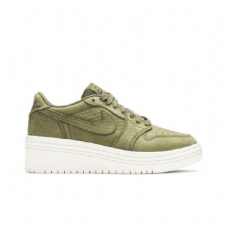Dámské Boty Air Jordan 1 Low Lifted Olive Zelená Bílý
