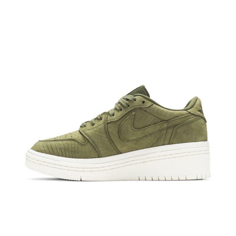 Dámské Boty Air Jordan 1 Low Lifted Olive Zelená Bílý