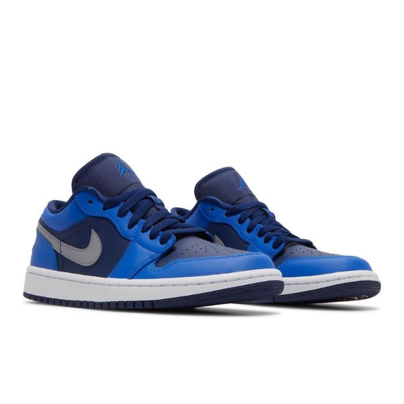 Dámské Boty Air Jordan 1 Low Modrý Tmavě Modrá Šedá
