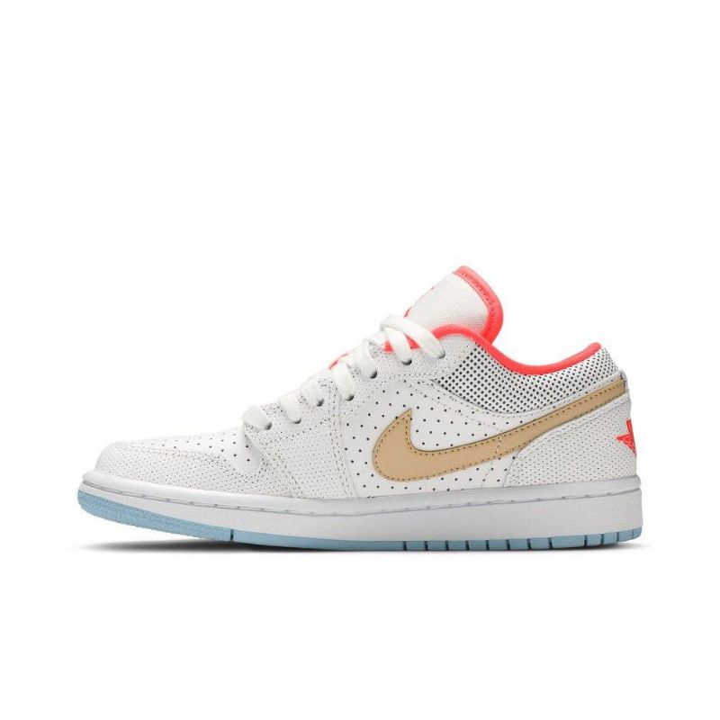 Dámské Boty Air Jordan 1 Low Se Bílý Červené Hnědý
