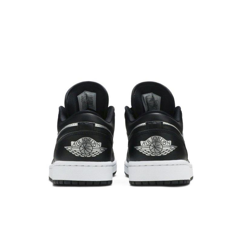 Dámské Boty Air Jordan 1 Low Se Černá Stříbrný Bílý