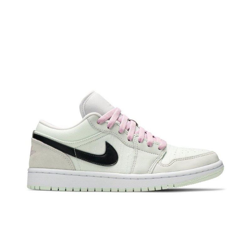 Dámské Boty Air Jordan 1 Low Se Zelená Černá Růžová