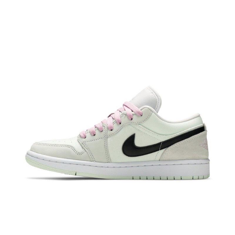 Dámské Boty Air Jordan 1 Low Se Zelená Černá Růžová