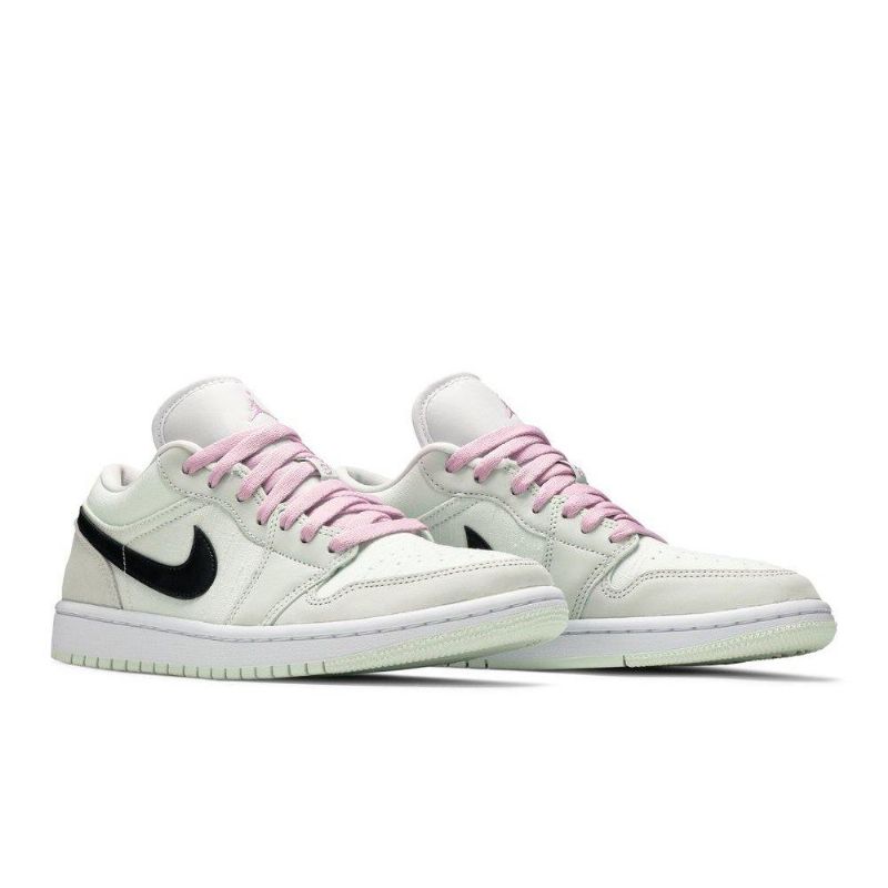 Dámské Boty Air Jordan 1 Low Se Zelená Černá Růžová