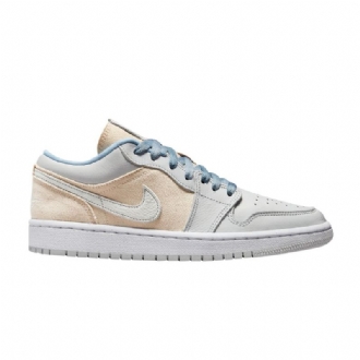 Dámské Boty Air Jordan 1 Low Šedá Béžová Modrý