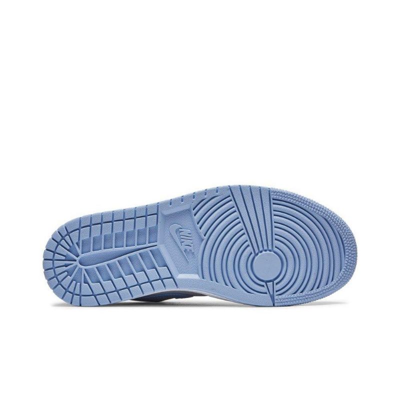 Dámské Boty Air Jordan 1 Low Šedá Stříbrný Modrý