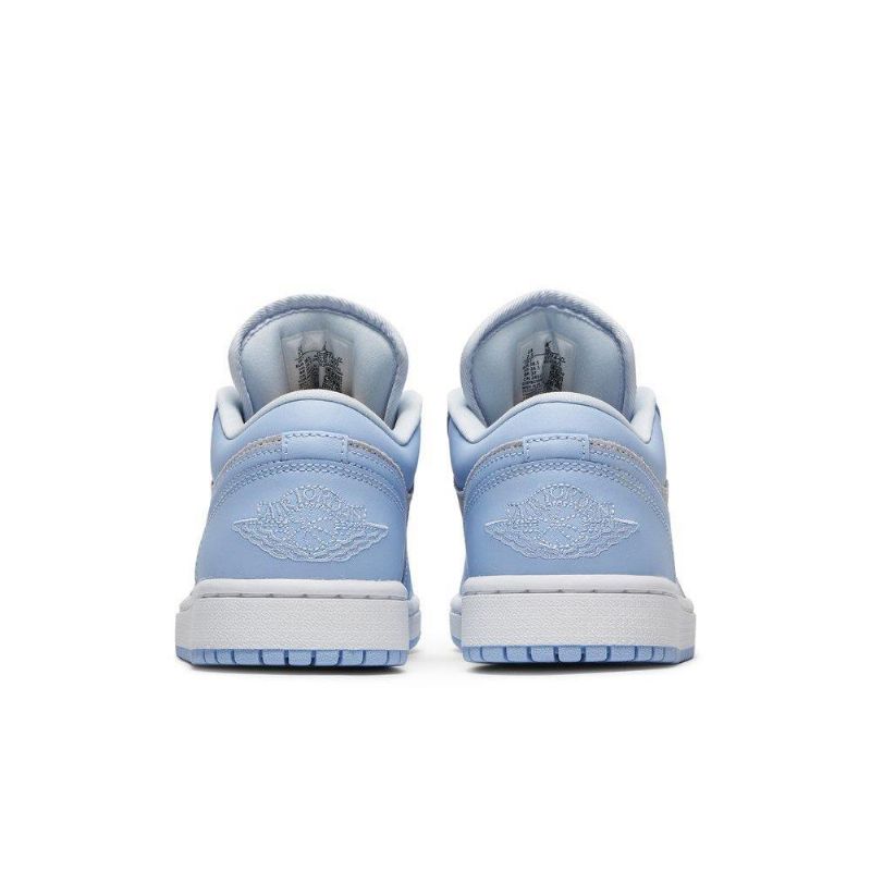 Dámské Boty Air Jordan 1 Low Šedá Stříbrný Modrý