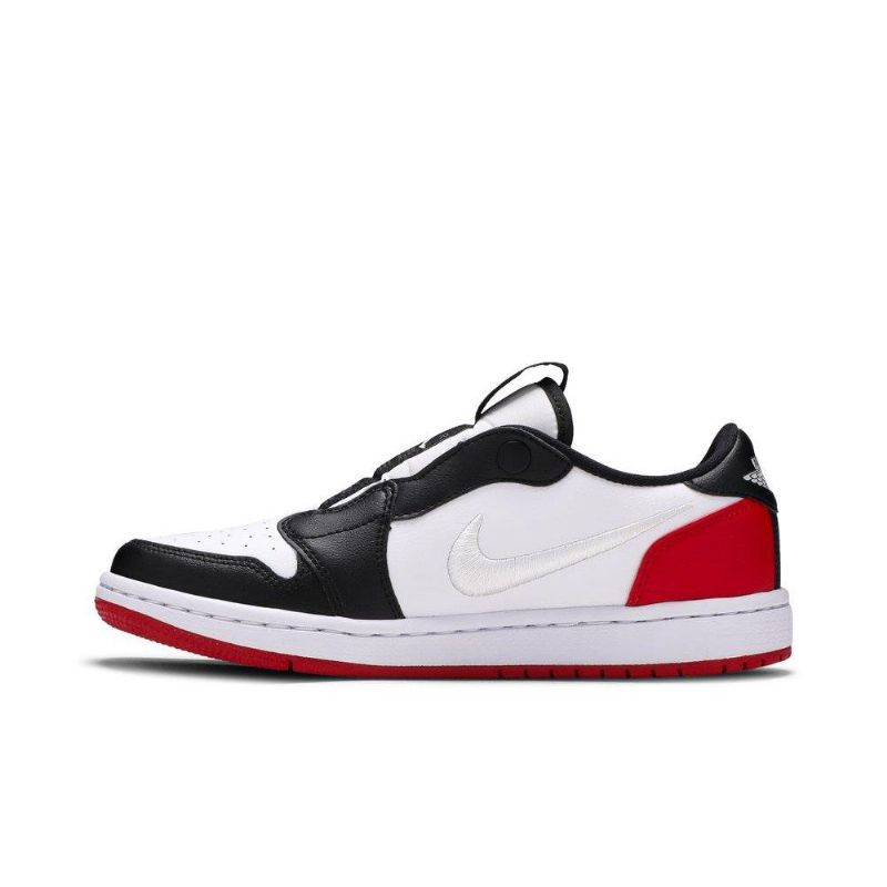 Dámské Boty Air Jordan 1 Low Slip Černá Bílý Červené