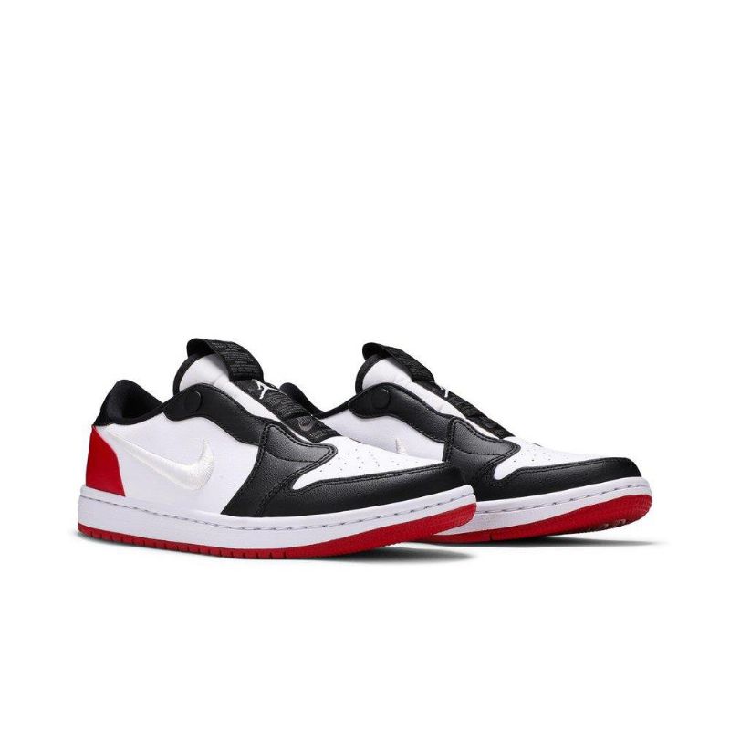 Dámské Boty Air Jordan 1 Low Slip Černá Bílý Červené