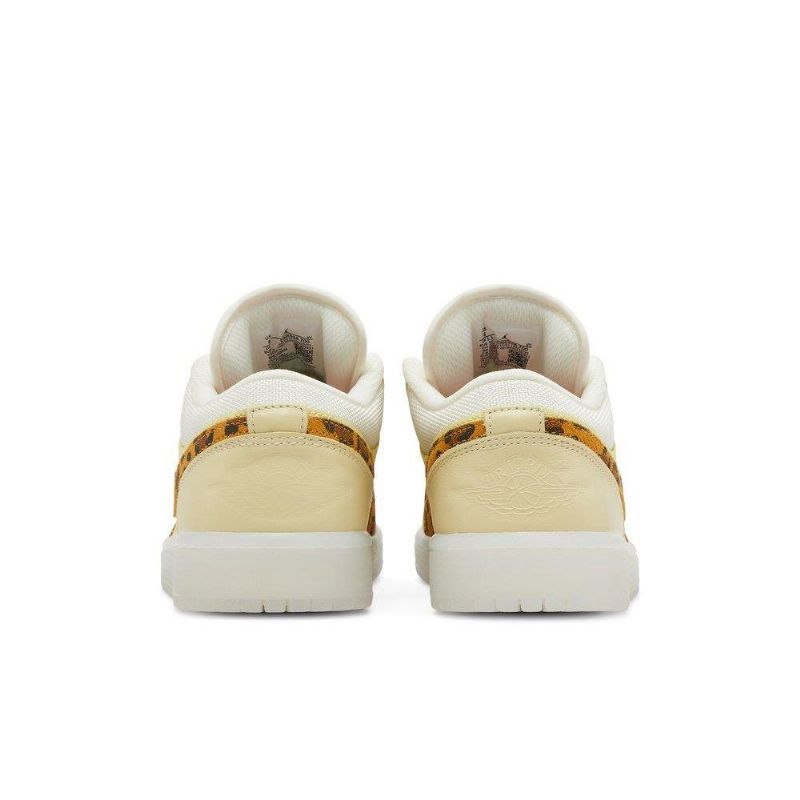 Dámské Boty Air Jordan 1 Low Žlutá Bílý Leopard