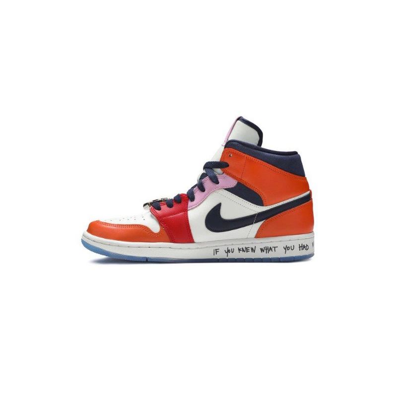 Dámské Boty Air Jordan 1 Melody Ehsani Mid Bílý Vícebarevná