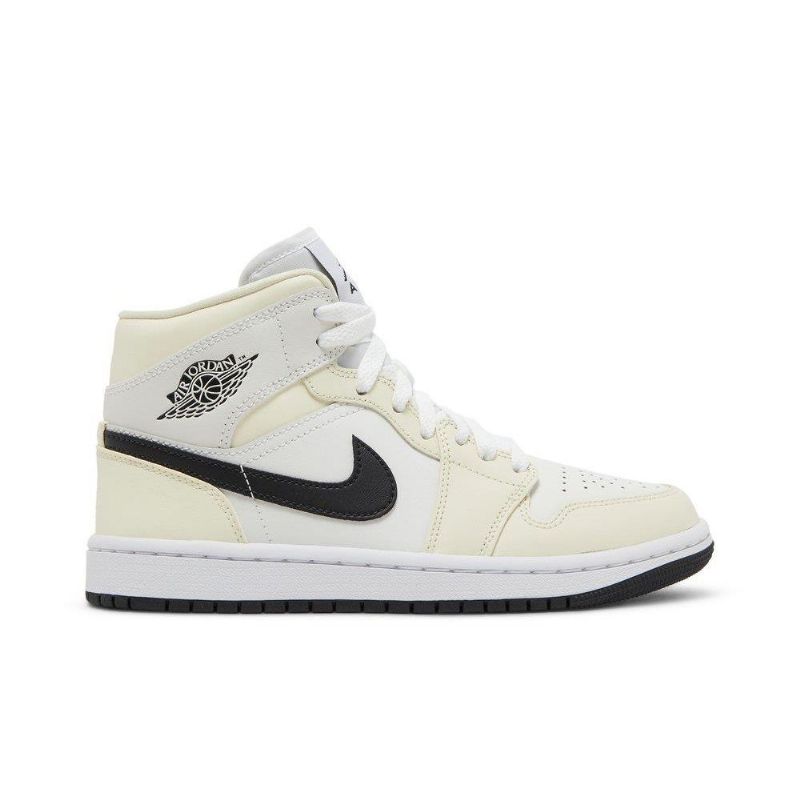 Dámské Boty Air Jordan 1 Mid Béžová Černá Bílý