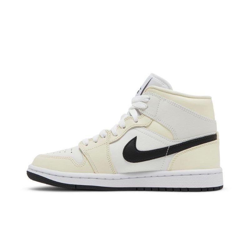 Dámské Boty Air Jordan 1 Mid Béžová Černá Bílý