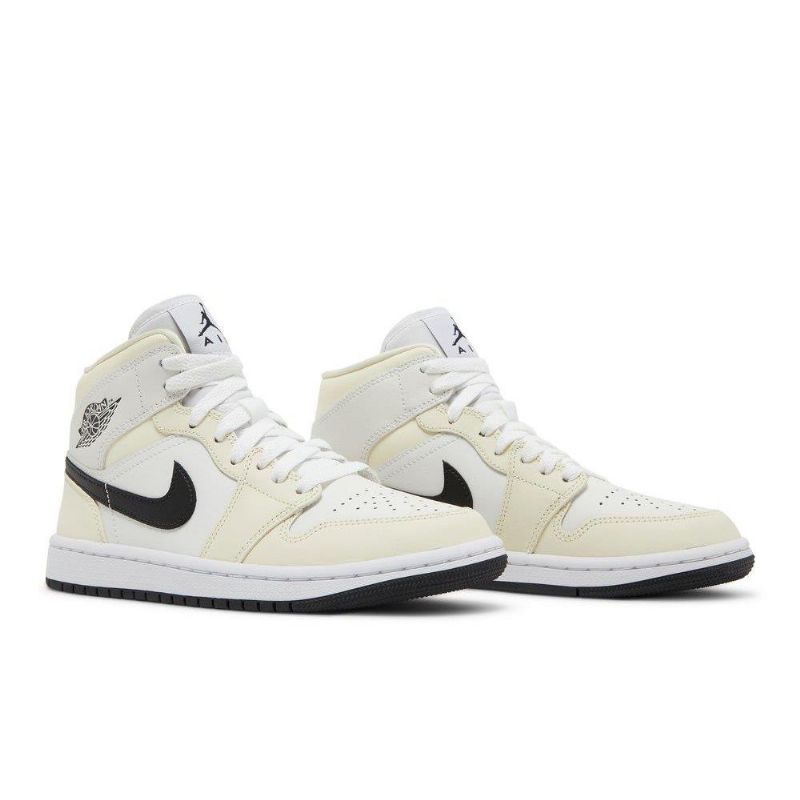 Dámské Boty Air Jordan 1 Mid Béžová Černá Bílý