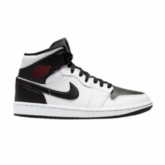 Dámské Boty Air Jordan 1 Mid Bílý Černá