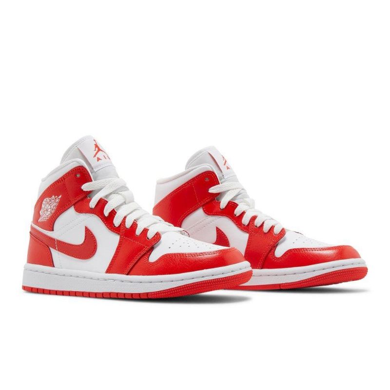 Dámské Boty Air Jordan 1 Mid Bílý Červené