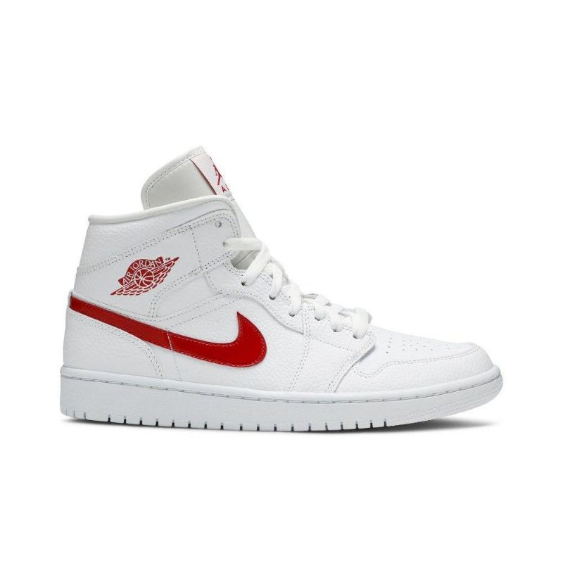 Dámské Boty Air Jordan 1 Mid Bílý Červené