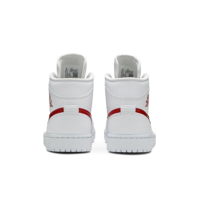 Dámské Boty Air Jordan 1 Mid Bílý Červené