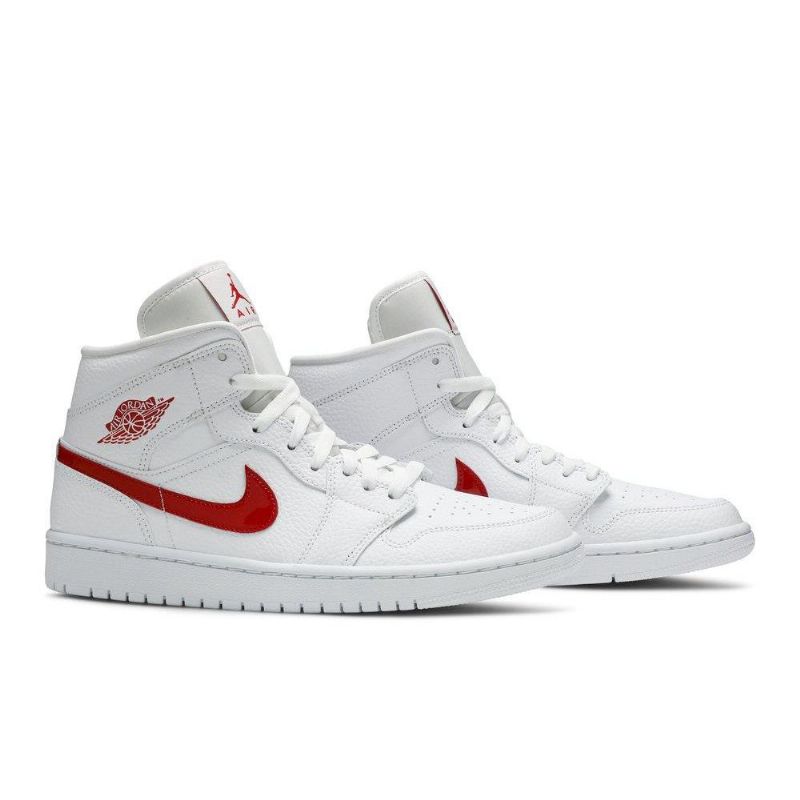Dámské Boty Air Jordan 1 Mid Bílý Červené