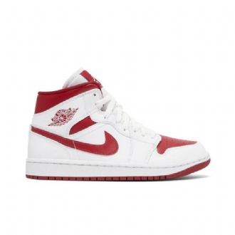 Dámské Boty Air Jordan 1 Mid Bílý Červené