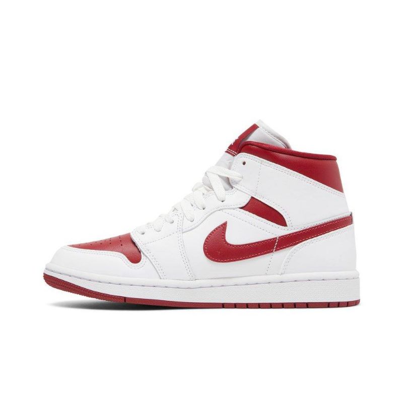 Dámské Boty Air Jordan 1 Mid Bílý Červené