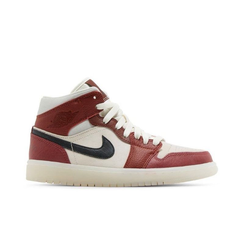 Dámské Boty Air Jordan 1 Mid Bílý Červené Zelená