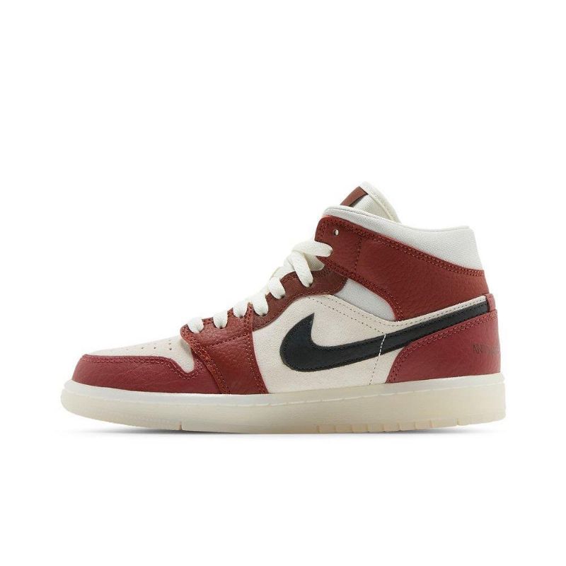 Dámské Boty Air Jordan 1 Mid Bílý Červené Zelená