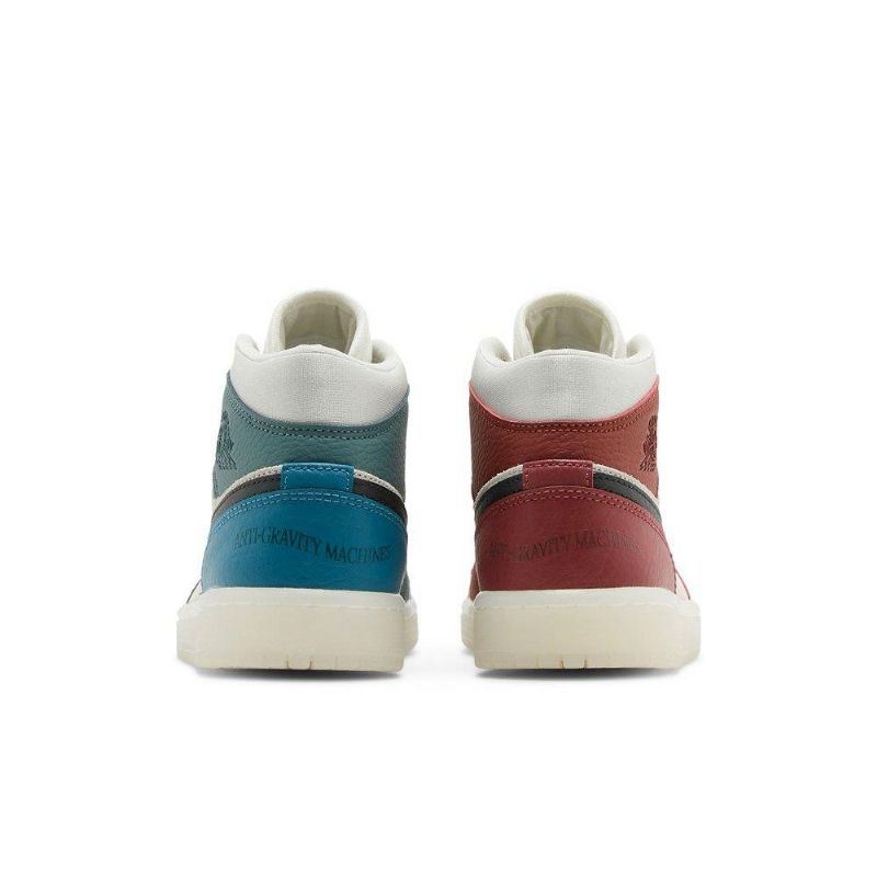 Dámské Boty Air Jordan 1 Mid Bílý Červené Zelená