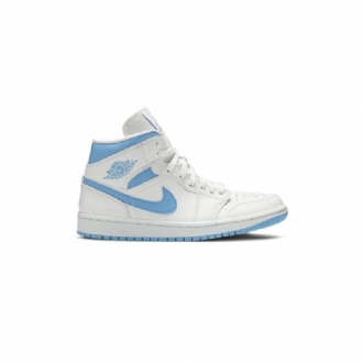 Dámské Boty Air Jordan 1 Mid Bílý Modrý